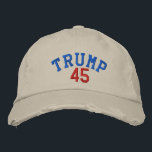 TRUMP 45 Distressed Chino Twill Cap - Stone<br><div class="desc">TRUMP 45 DISTRESSED CHINO TWILL CAP - STONE. WHO IS STILL SPORTING 45'S BALL CAPS?</div>
