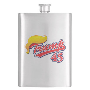 Trump 45 hip flask