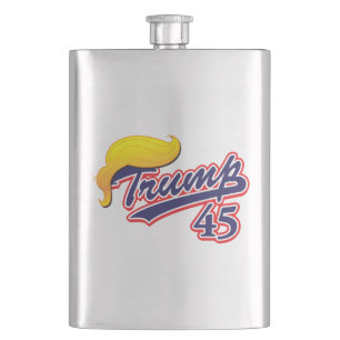 Trump 45 hip flask