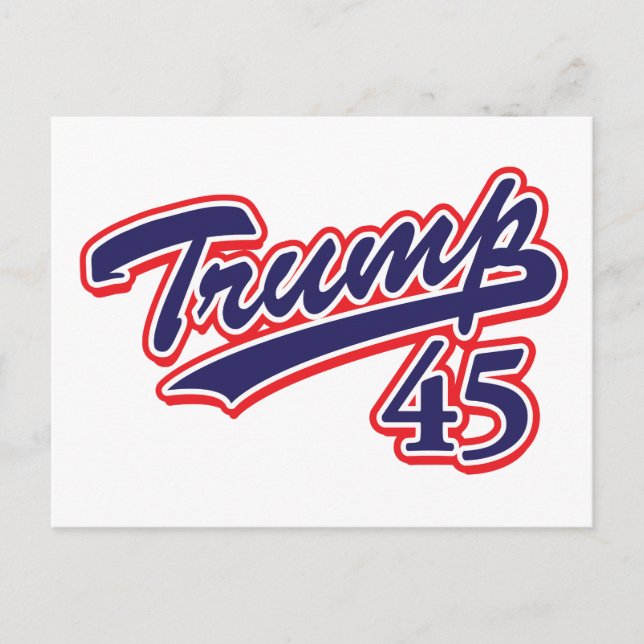 Trump 45! postcard (Front)