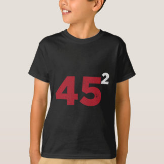 Trump 45 Squared Two Terms 2020 Reelection Gift  T-Shirt