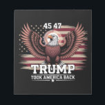 Trump 45th 47th President Flag 2025 Eagle America  Notepad<br><div class="desc">Trump 45th 47th President Flag 2025 Eagle Trump Won Took America Back</div>