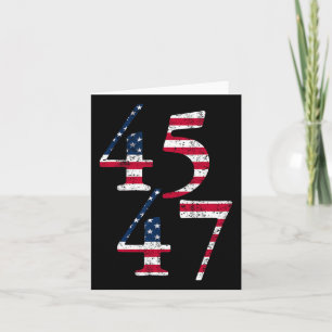 Trump 45th 47th President Inauguration Day Usa Fla Card