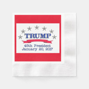 Trump 45th President Napkin