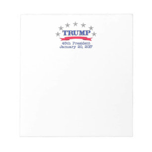 Trump 45th President Notepad