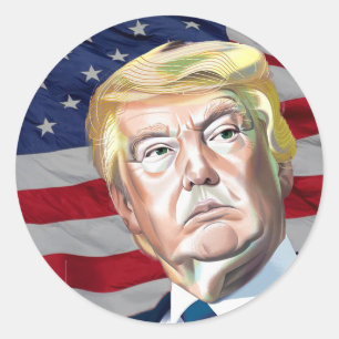 Trump 45th President of the USA - Gift Classic Round Sticker