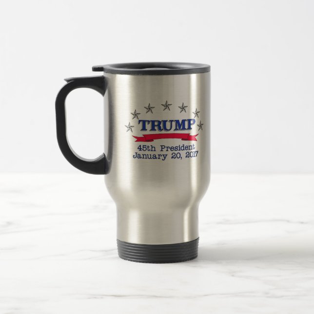 Trump 45th President Travel Mug (Left)