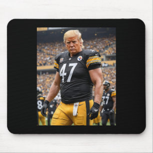 Trump 47 Fittsburgh Footbyll Player Funny  Mouse Pad