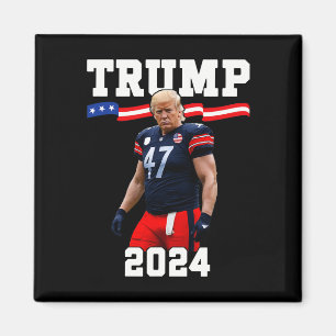 Trump 47 Footbyll Jersey 2025 Us Flag Trump Vance  Magnet