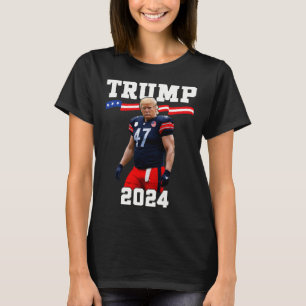 Trump 47 Footbyll Jersey 2025 Us Flag Trump Vance T-Shirt