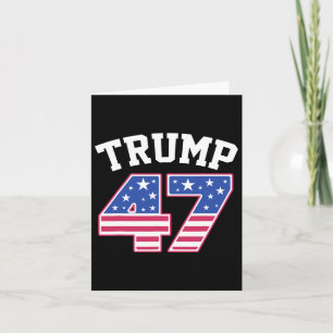Trump 47 President Elect Usa America Inauguration Card