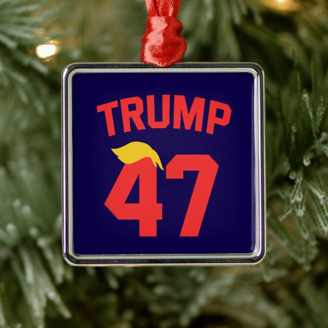 Trump 47 President  Metal Tree Decoration (Tree)