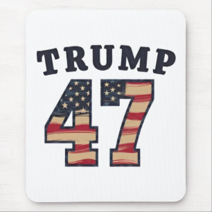 Trump 47 Proud Maga American inauguration Day Mouse Pad