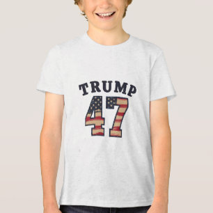 Trump 47 Proud Maga American inauguration Day  Tri-Blend Shirt