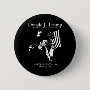 Trump 47th Presidential Inauguration Day Us Mega J 6 Cm Round Badge