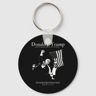 Trump 47th Presidential Inauguration Day Us Mega J Key Ring