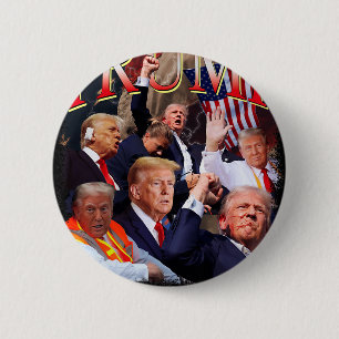 Trump 4eva 4th Of July Forever Love President We T 6 Cm Round Badge