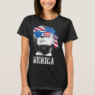 Trump 4th Of July Us American Flag Men Funny T-Shirt
