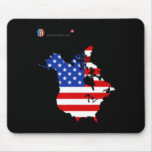 Trump 51 State Of American Canada Usa Flag United Mouse Pad