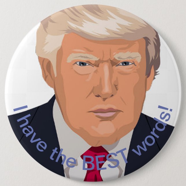 Trump 6 Cm Round Badge (Front)
