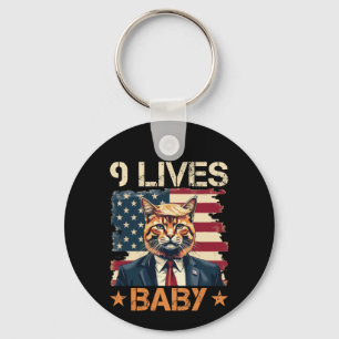 Trump 9 Lives Baby Key Ring