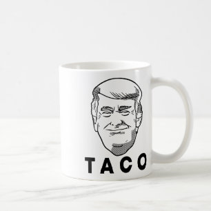 Trump Always Chickens Out Funny Taco Joke Retro St Coffee Mug