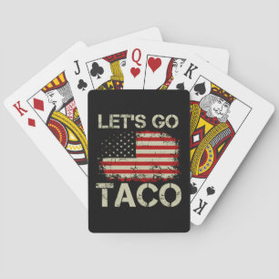Trump Always Chickens Out Let's Go Taco Playing Cards