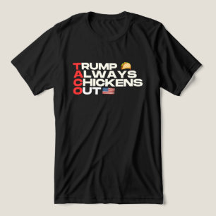 Trump Always Chickens Out Political Tri-Blend Shirt