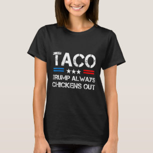 Trump Always Chickens Out Taco Trade Funny Meme 6 T-Shirt