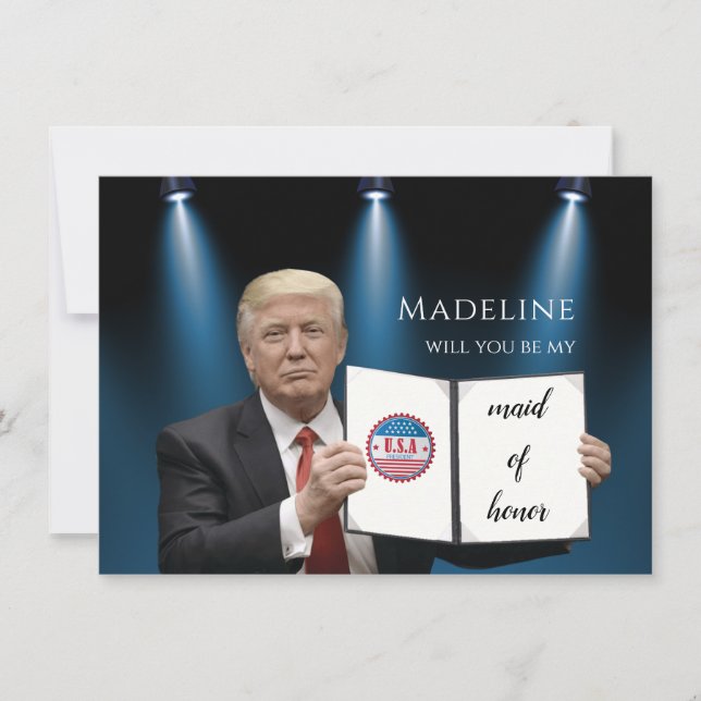 Trump Amazing Maid of Honour Card (Front)