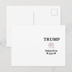 Trump America 250 Personalised Name Postcard