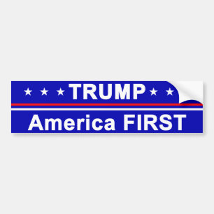 Trump America First Bumper Sticker
