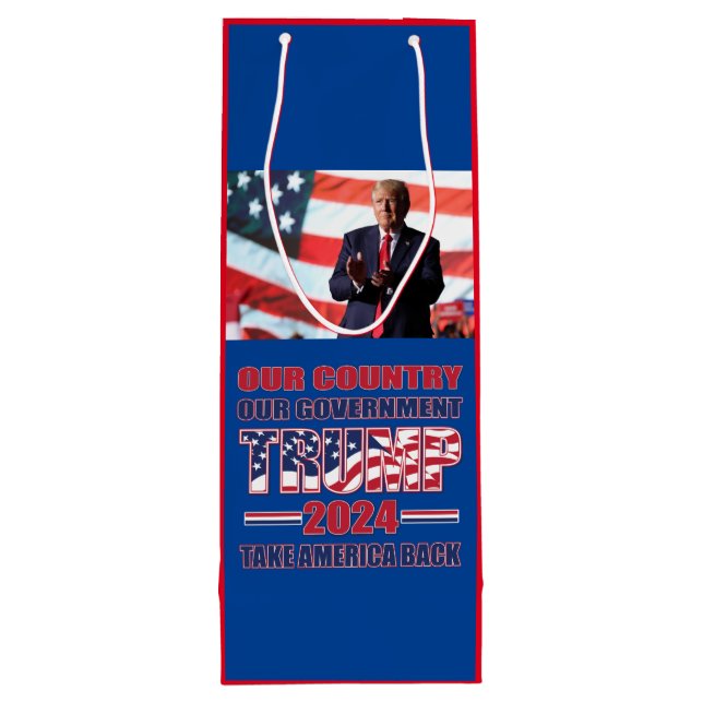 Trump America First Wine Gift Bag (Back)