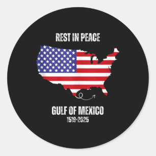 Trump America Map Gulf Of Mexico President Trump G Classic Round Sticker
