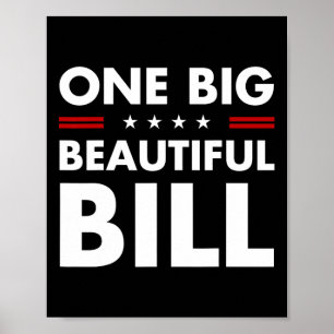 Trump America One Big Beautiful Bill Trump Big Bil Poster