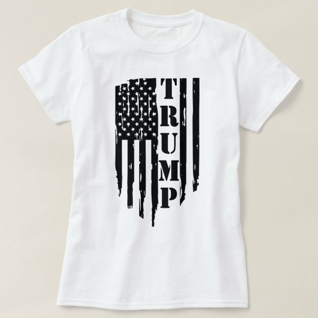 Trump American Flag Women's T-shirt (Design Front)