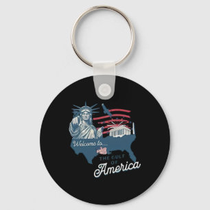 Trump America's Gulf Mexico Funny Trump Usa Flag Key Ring