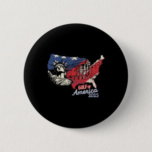 Trump America's Gulf Mexico President Trump 2025 A 6 Cm Round Badge