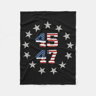 Trump Americas Gulf Mexico President Trump 45 47 O Fleece Blanket