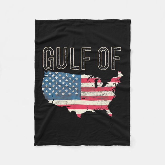 Trump America's Gulf Mexico President Trump 5  Fleece Blanket (Front)
