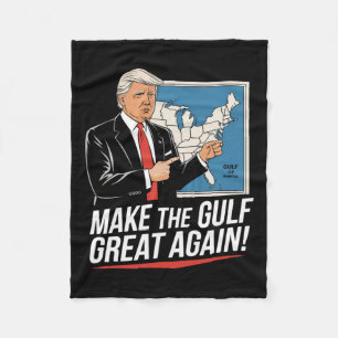 Trump America's Gulf Mexico President Trump Gulf A Fleece Blanket