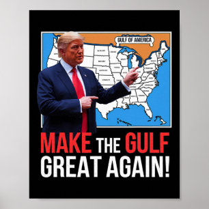 Trump America's Gulf Mexico President Trump Gulf A Poster