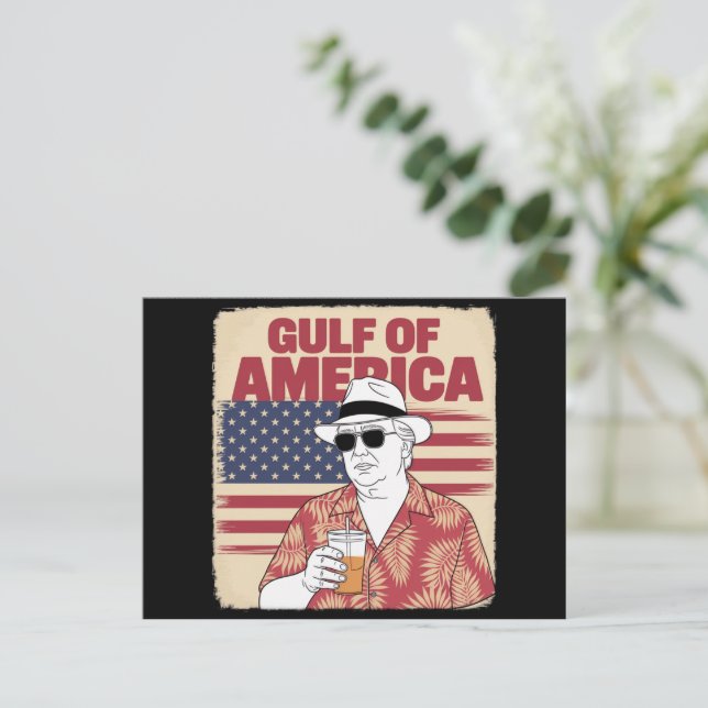 Trump America's Gulf Mexico President Trump  Postcard (Standing Front)