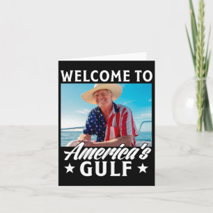 Trump America's Gulf Mexico President Trump Sombre Card
