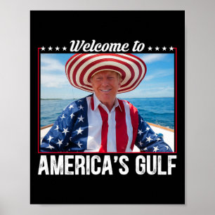 Trump America's Gulf Mexico President Trump Sombre Poster