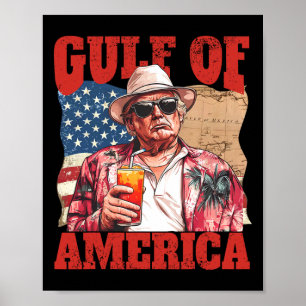 Trump America's Gulf Mexico President Trump Sombre Poster