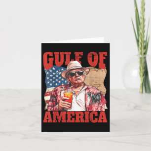 Trump Americas Gulf Mexico President Trump Sombrer Card