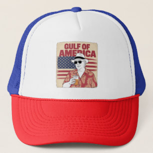 Trump America's Gulf Mexico President Trump  Trucker Hat