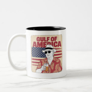 Trump America's Gulf Mexico President Trump Two-Tone Coffee Mug