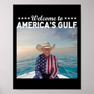 Trump America's Gulf Of Mexico President Trump Boa Poster